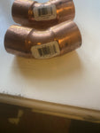 BRAND NEW Mueller Streamline W 63044 Lead Free Copper 45 Degree Elbow   2 PCS