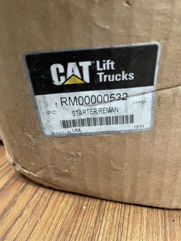 GENUINE CAT REMAN STARTER RM00000532 **FREE SHIPPING* NO CORE CHARGE