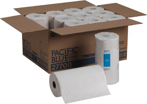 GP Pro Pacific Blue Select Kitchen Towels, 2-Ply, 11" x 8.8", 250/Roll, 12 Rolls