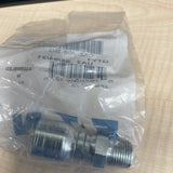 (1) 08Z-J08-BG - Eaton Weatherhead Z Series Crimp Hose Fittings Male Pipe Swivel