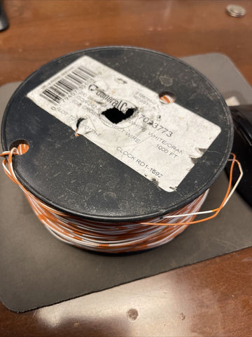 1000' General Cable 7023773 Cross Connect Wire 24 AWG 2 Cond Orange, White
