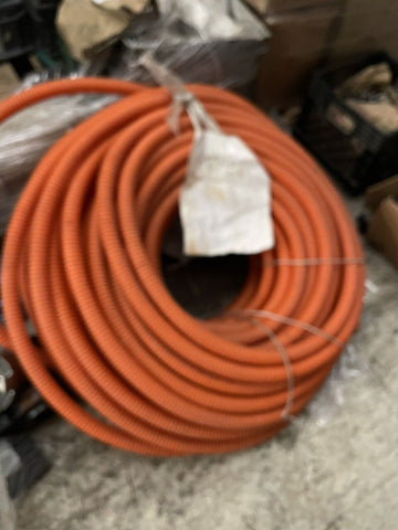 HYDROMAXX Corrugated 1 1/2X100 Ft Flexible LDPE Wiring Non Split Tubing Orange
