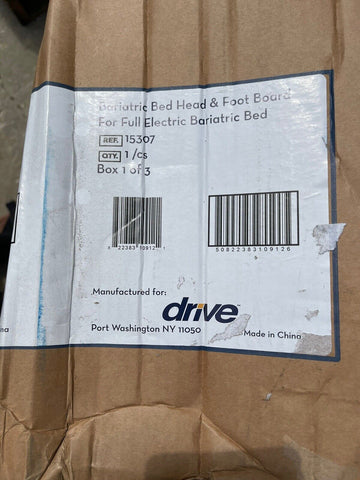 NEW DRIVE BARIATRIC BED HEAD & FOOT BOARD 15307, *BOX 1 OF 3* FREE SHIPPING