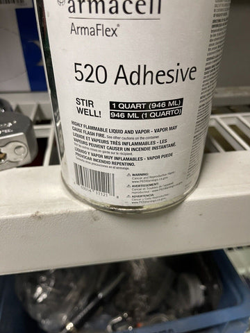 ARMACELL 520 ADHESIVE BLACK ADH520-ARMA  (1 QUART) **FREE SHIPPING**