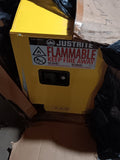 Justrite 890400 Flammable Safety Cabinet,4 Gal., Yellow *FREE SHIPPING*