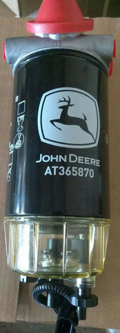NEW OEM John Deere AT387536 w/ AT365870 Filter Fuel Water Seperator & Heater