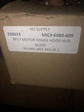 HD SUPPLY 250674 BP17 MOTOR RANGE HOOD FAN WITH 5 BLADE 6080-009 120V New