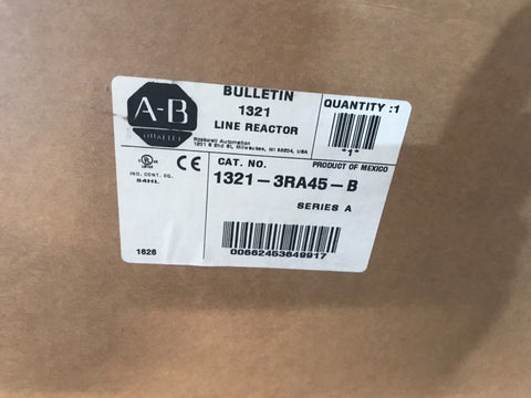 Allen Bradley 1321-3RA45-B Línea Reactor Ser. Un Nuevo Fábrica Sellado