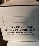 M-05 X FE x US26D RHR CLASSROOM Grade 1 – Heavy Duty, Mortise Lock