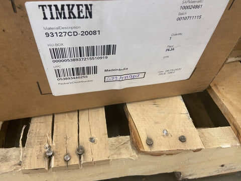 Timken 93127CD Cónico Rodamiento Copa - Doble Copa, 12.5000 IN Od , 4.3750