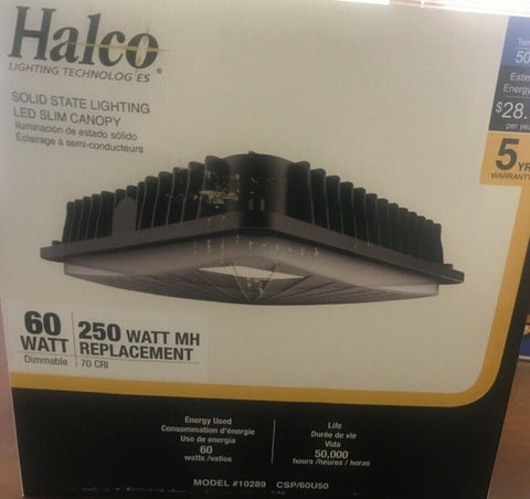 Halco 10289 Csp / 60u50 Slim Cappa ; Parcheggio Garage Distribution;60W;120-277V