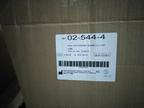 NEW Fisherbrand Multipurpose Sample Cups 02-544-4