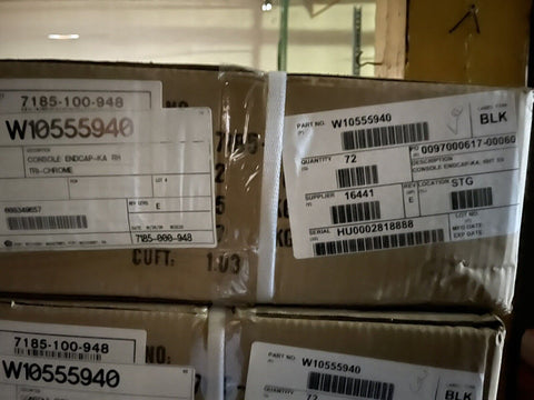 GENUINE Whirlpool Stainless Steel Right Console Panel End Cap W10555940 72/CASE