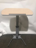 Debe Sit Soporte Escritorio Ordenador Escritorio, Ajustable Arce Top, Gris Base