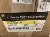 NEW GE SPECTRA RMS CIRCUIT BREAKER SKLL3608L4XX, Molded Case, 800A, 600V, 3Pole