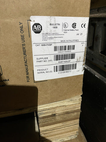 Allen-Bradley 1609-PXBP UPS Accessory, Externe Batterie Packung