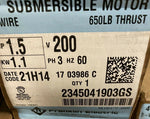 BRAND NEW 2345041903GS Franklin 1.5HP 4" Submersible Water Well Motor 200V