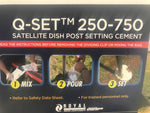 (2 Kits) Q-Set 250-750 Antena Parabólica Envío Ajuste Cemento Espuma (17.5/524