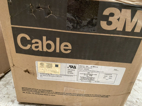 BRAND NEW 3M ROUND SHIELDED JACKETED FLAT CABLE 3659/50 100FT 30,5 M