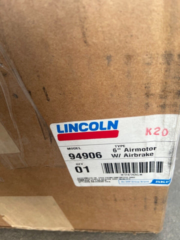 NEW Lincoln Industrial 94906 6″ AIRMOTOR W/AIRBRAKE