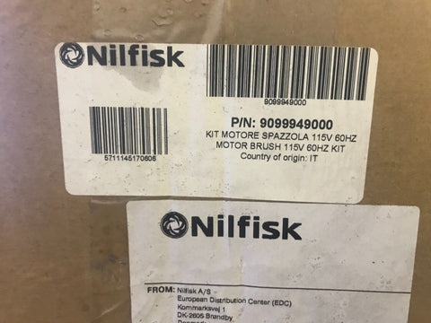 9099949000 - Motor brush 115v 60hz kit for Nilfisk Advance, Clarke, Viper machin