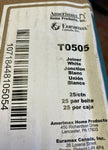 T0505 AMERIMAX Canalón Junta Blanco (25 Por Funda )