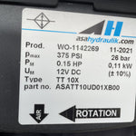 ASA Hydraulik Fan Cooled Hydraulic Fluid Heat Exchanger WO-1142269, 12V, 375 PSI