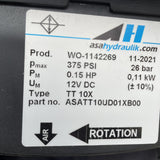 ASA Hydraulik Fan Cooled Hydraulic Fluid Heat Exchanger WO-1142269, 12V, 375 PSI