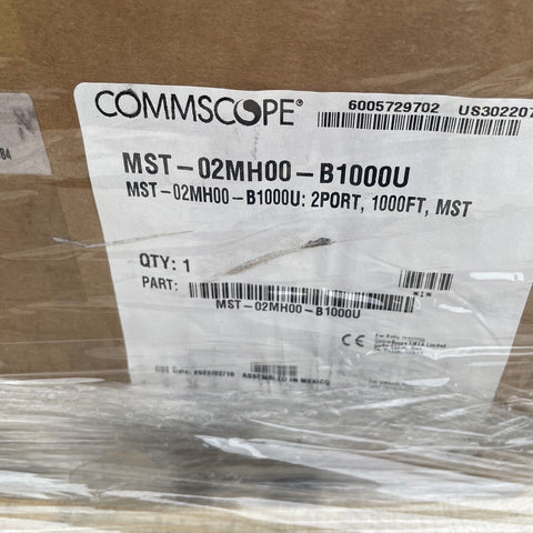 Nuevo CommScope MST-02MH00-B1000U Fibra Óptica Multipuerto Servicio Terminal