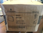 (50) EMERSON 8465 Plano en Blanco Escape Cuadrado Caja Tapa, 4 IN ALTO X Con ,