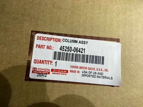 NEW TOYOTA GENUINE OEM 45250-06421 COLUMN ASSEMBLY, STEERING 4525006421