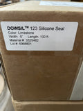 GENUINE DOWSIL 123 SILICONE SEAL, LIMESTONE, 6", 100 FT