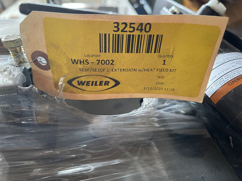 NEW WEILER SE8F/SE10F 1' EXTENSION W/HEAT FIELD KIT