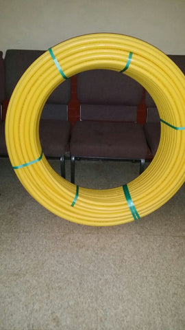 JM EAGLE D2513 GAS PIPE TUBING 1/2" UAC 2000 YELLOW 100 FT