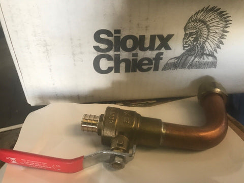 Sioux Chief PowerPEX Water Heater Connector FIP-Swivel Elbow 3/4 x 3" X 6"