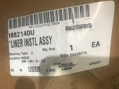 McNeilus Refuse LINER INST ASSEMBLY 1882140U
