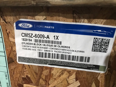 GENUINE FORD OEM 14-15 Fiesta-Engine Short Block CM5Z6009A