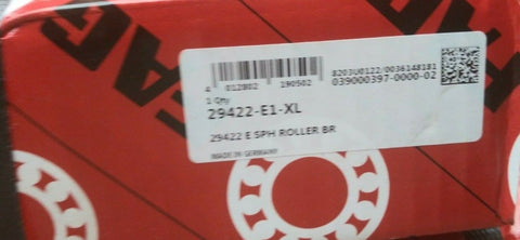 (1) Neuf FAG (Schaeffler) Sphérique Roulement Rouleaux 29422-E1-XL