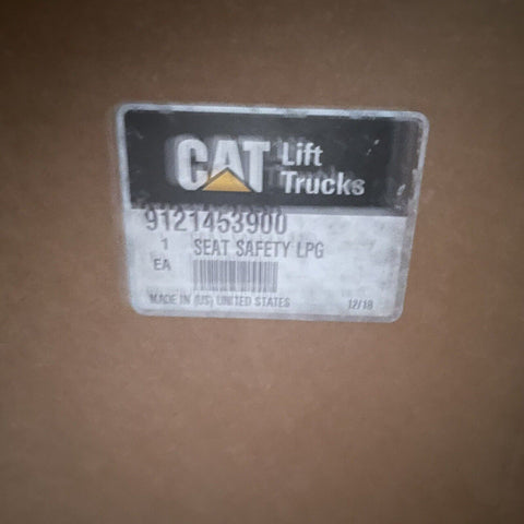 Nuevo CATERPILLAR 9121453900 Vinilo Inclinación Asiento Seguridad LPG Carretilla