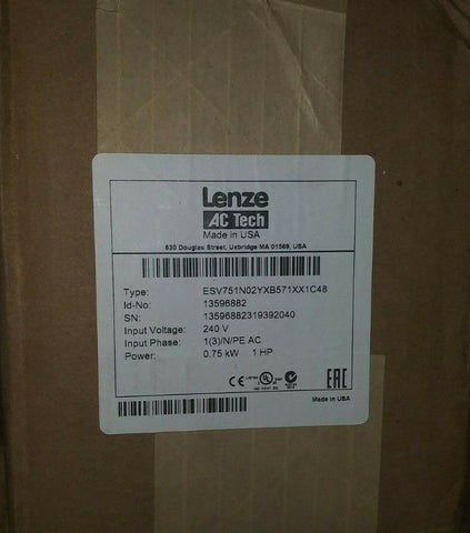 (1) Lenze Onduleur 240V ESV751N02YXB571XXC48