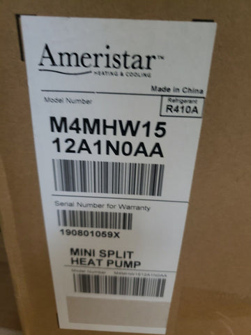 Ameristar Trane M4THS1512A11NA 12,000 CAP 15 Seer Ductless Mini-Split Simple Zon