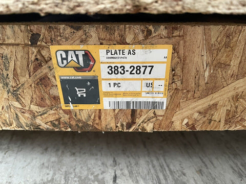NEW GENUINE CAT PLATE AS 383-2877, D08M06Y21P478