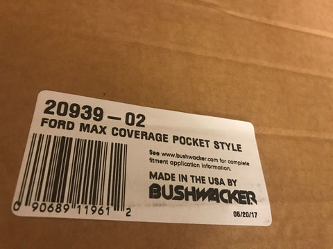 Genuine Bushwacker 20939-02 F-150 Max Coverage Fender Flare Black Set 15-17 4 pc