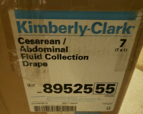 (7) Kimberly-Clark Drape C-Section Abdominal Sterile 100" x 72" x 120" 15" x13"