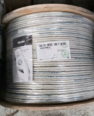 (1) Belden 1702A Multi-Conductor Enhanced CAT5e Bonded-Pair Cable - Gray - 1000