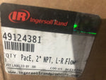 INGERSOLL-RAND 49124381 Air Régulateur,2 " Fnpt ,Flux Gauche Pour Droit G5080726