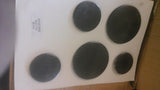 GENUINE OEM WHIRLPOOL CAP BURNER, 5 PIECE SET, W10479988