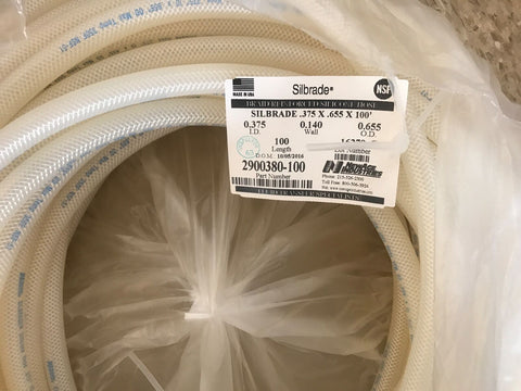 Silbrade Braid Reinforced Tubing 3/8" ID x .655" OD (100 FT)