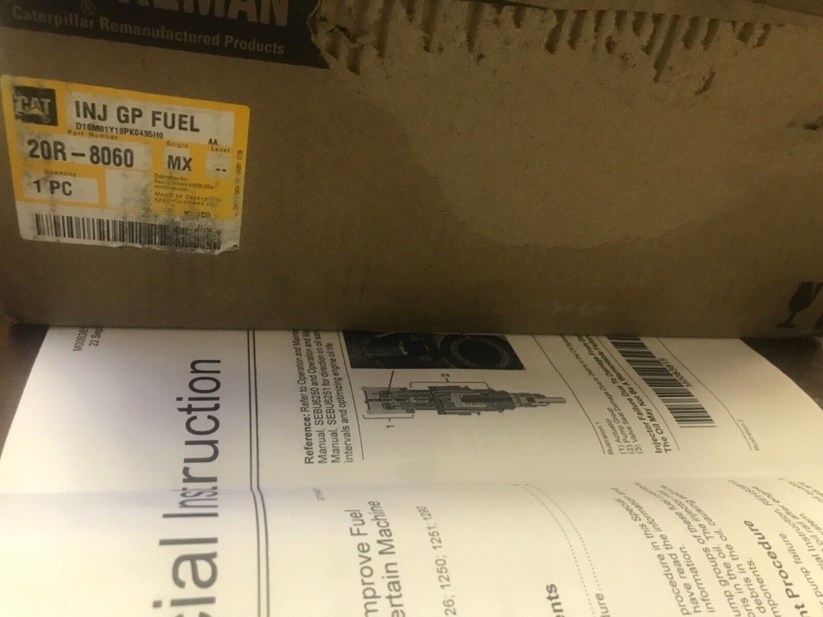 GENUINE OEM CATERPILLAR CAT FUEL INJECTOR GP 20R-8060 | Mega Mart W...