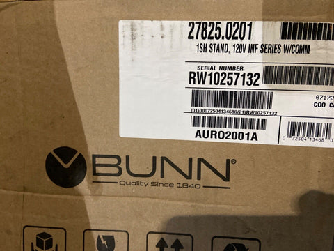 NEW BUNN 27825.0201 INFUSION Soft Heat Single Server Docking